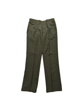 Fortino Landi Olive Dress Pants Mens 36x35 NWT Pleated Cuffed Slacks